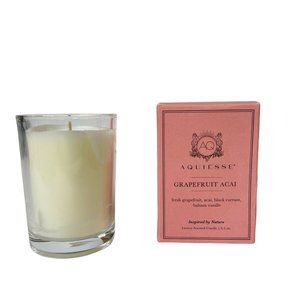 Aquiesse Luxury Scented Candle Grapefruit Acai 40 Hour Burn Time New